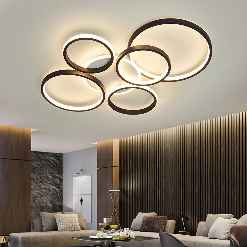 NEO Gleam Modern ceiling chandelier lights for living room Studyroom bedroom AC85-265V Black/Gold color led chandelier fixtures