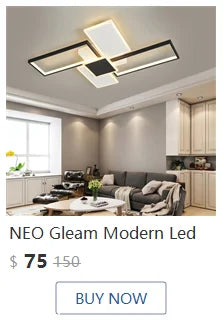 NEO Gleam Modern ceiling chandelier lights for living room Studyroom bedroom AC85-265V Black/Gold color led chandelier fixtures